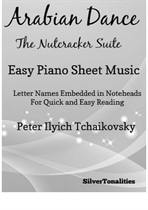 Arabian Dance Nutcracker Suite Easy Piano Sheet Music