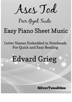 Ases Tod Peer Gynt Suite Easy Piano Sheet Music